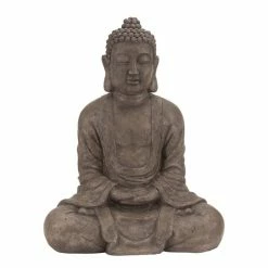 Best reviews of ❤️ Grayson Lane Bohemian Sculpture - Brown Poly Stone Buddha - 31-in X 26-in 😉
