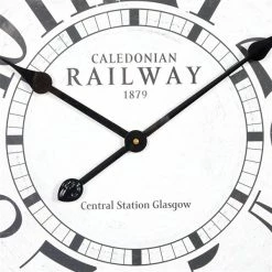 Discount 👍 Grayson Lane Analog 24-in x 24-in White Round Vintage Wall Standard Clock ✔️ -GRAYSON LANE Sales 2022 330858169 AlternateImage4 l