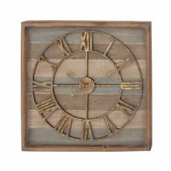 Deals 🛒 Grayson Lane Analog 30-in x 30-in Brown Square Wall Standard Clock 🧨 -GRAYSON LANE Sales 2022 330858170 AlternateImage5 l