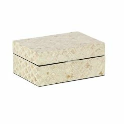 Best deal 🔥 Grayson Lane Set of 2 8-in , 12-in - Mother of Pearl Beige Coastal Box ❤️ -GRAYSON LANE Sales 2022 330858172 AlternateImage4 l