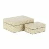 Best deal 🔥 Grayson Lane Set of 2 8-in , 12-in - Mother of Pearl Beige Coastal Box ❤️