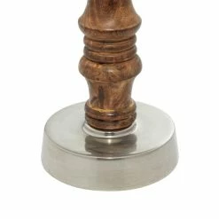 Promo 😀 Grayson Lane 3-Candle Pillar Holder - 12-in, 15-in, 18-in - Brown Mango Wood 😀 -GRAYSON LANE Sales 2022 330858173 AlternateImage4 l