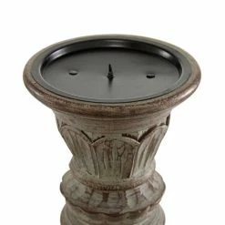 Budget 😍 Grayson Lane 3-Candle Wood Pillar Holder - 18-in, 15-in, 12-in 🥰 -GRAYSON LANE Sales 2022 330858177 AlternateImage4 l