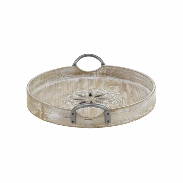 Best Pirce 🤩 Grayson Lane Set of 2 16-in , 14-in Vintage Tray - Brown Wood 👏 5 Best Pirce 🤩 Grayson Lane Set of 2 16-in , 14-in Vintage Tray - Brown Wood 👏 - Image 5