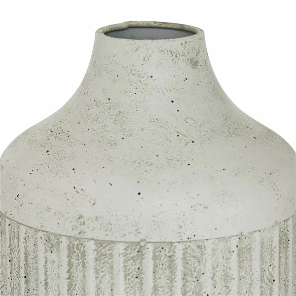 Promo ❤️ Grayson Lane Contemporary Style Vase - White Metal - 17-in X 7-in ❤️ 4 Promo ❤️ Grayson Lane Contemporary Style Vase - White Metal - 17-in X 7-in ❤️ - Image 4