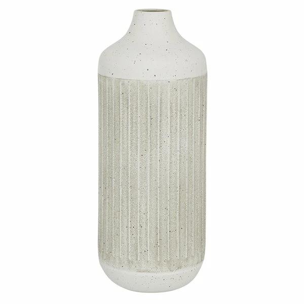 Promo ❤️ Grayson Lane Contemporary Style Vase - White Metal - 17-in X 7-in ❤️ 1 Promo ❤️ Grayson Lane Contemporary Style Vase - White Metal - 17-in X 7-in ❤️