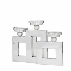 New 🥰 Grayson Lane 3-Candle Metal Pillar Holder - 11-in x 14-in 😉 -GRAYSON LANE Sales 2022 330858192 AlternateImage5 l