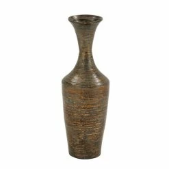 Best deal 🌟 Grayson Lane Traditional Vase Dark - Brown Bamboo - 23-in x 8-in ⌛