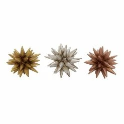 Outlet 🥰 Grayson Lane Set of 3 5-in- Multi Coloured Contemporary Geometric Sculpture - Resin 💯