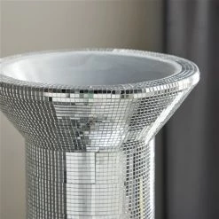 Discount 🧨 Grayson Lane Glam Vase - Silver Poly Stone - 51-in X 15-in ✔️ -GRAYSON LANE Sales 2022 330858206 AlternateImage2 l