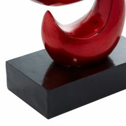 Coupon 🧨 Grayson Lane Contemporary Sculpture - Red Poly Stone Abstract - 33-in X 15-in 🧨 -GRAYSON LANE Sales 2022 330858215 AlternateImage2 l