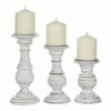 Brand new 😀 Grayson Lane 3-Candle Wood Pillar Holder (10-in, 8-in, 6-in) 🌟