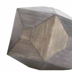 Top 10 🎁 Grayson Lane Set of 2 6-in , 9-in - Grey Contemporary Geometric Sculpture - Metal 👏 -GRAYSON LANE Sales 2022 330858232 AlternateImage2 l