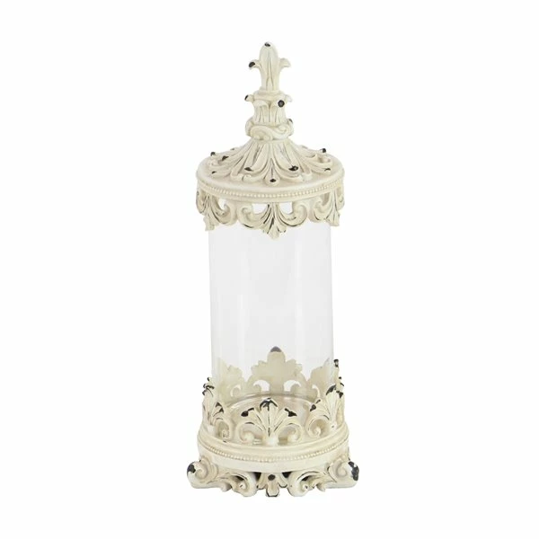 Hot Sale ๐ Grayson Lane Set of 3 17-in , 15-in , 13-in Traditional Canisters - White - Poly Stone ๐ 5 Hot Sale ๐ Grayson Lane Set of 3 17-in , 15-in , 13-in Traditional Canisters - White - Poly Stone ๐ - Image 5