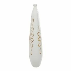 Coupon 🧨 Grayson Lane Coastal Style Vase - White Ceramic - 22-in X 12-in x 5-in 🧨 -GRAYSON LANE Sales 2022 330858240 AlternateImage4 l