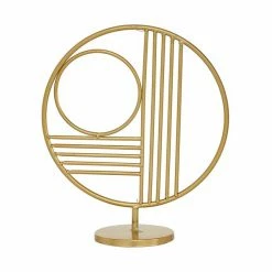 Best Pirce 😉 Grayson Lane Contemporary Abstract Sculpture - Gold Metal - 14-in X 5-in 😍 -GRAYSON LANE Sales 2022 330858241 AlternateImage5 l