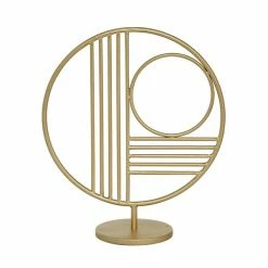Best Pirce π Grayson Lane Contemporary Abstract Sculpture - Gold Metal - 14-in X 5-in π