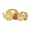 Budget 👍 Grayson Lane Set of 2 7-in x 9-in Glam Sculptures - Gold Stoneware 👏