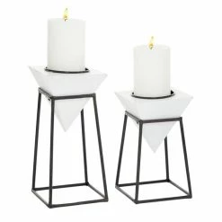 Cheapest 🥰 Grayson Lane 2-Candle Wood Pillar Holder (8-in x 10-in) ⌛