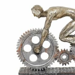 Best Pirce 🛒 Grayson Lane Bicycle Industrial Sculpture - Silver Poly Stone - 8-in X 10-in ❤️ -GRAYSON LANE Sales 2022 330858257 AlternateImage2 l