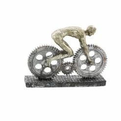 Best Pirce 🛒 Grayson Lane Bicycle Industrial Sculpture - Silver Poly Stone - 8-in X 10-in ❤️ -GRAYSON LANE Sales 2022 330858257 AlternateImage4 l