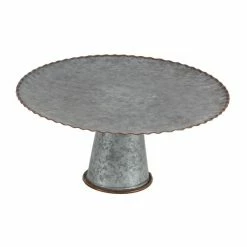 Top 10 ❤️ Grayson Lane Set of 3 9-in, 13-in, 15-in Grey Farmhouse Cake Stand - Metal ⭐ -GRAYSON LANE Sales 2022 330858267 AlternateImage4 l