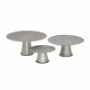 Top 10 ❤️ Grayson Lane Set of 3 9-in, 13-in, 15-in Grey Farmhouse Cake Stand - Metal ⭐