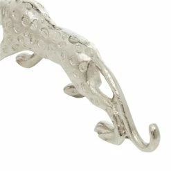 New 👏 Grayson Lane Leopard Contemporary Sculpture - Silver Aluminum - 5-in X 15-in ⌛ -GRAYSON LANE Sales 2022 330858270 AlternateImage2 l