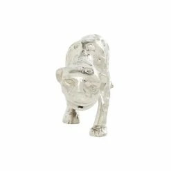 New 👏 Grayson Lane Leopard Contemporary Sculpture - Silver Aluminum - 5-in X 15-in ⌛ -GRAYSON LANE Sales 2022 330858270 AlternateImage3 l