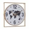 Best Pirce 🧨 Grayson Lane Analog 26-in x 24-in Gold Square Wall Standard Clock 🔔
