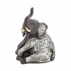 Coupon 🛒 Grayson Lane Set of 2 7-in x 4-in - Brown Elephant Eclectic Sculpture - Poly Stone ⭐ -GRAYSON LANE Sales 2022 330858298 AlternateImage4 l