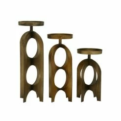 Top 10 🔥 Grayson Lane 3-Candle Metal Pillar Holder - 7-in, 9-in, 11-in 🔔 -GRAYSON LANE Sales 2022 330858299 AlternateImage5 l