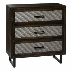 Best Sale 🔥 Grayson Lane Brown 3-Drawer Accent Chest 🎁