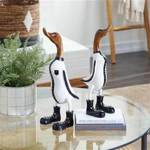 Budget ๐ Grayson Lane Duck Farmhouse Sculpture - White Wood - 16-in X 7-in ๐ 2 Budget ๐ Grayson Lane Duck Farmhouse Sculpture - White Wood - 16-in X 7-in ๐ - Image 2