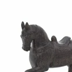 Wholesale 💯 Grayson Lane Horse Horse Traditional Sculpture - Brown Poly Stone - 9-in X 9-in ✨ -GRAYSON LANE Sales 2022 330858307 AlternateImage2 l