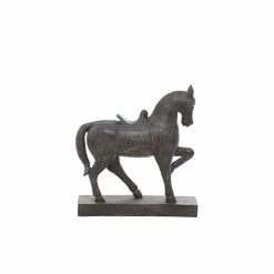 Wholesale 💯 Grayson Lane Horse Horse Traditional Sculpture - Brown Poly Stone - 9-in X 9-in ✨ -GRAYSON LANE Sales 2022 330858307 AlternateImage3 l