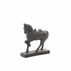 Wholesale ๐ฏ Grayson Lane Horse Horse Traditional Sculpture - Brown Poly Stone - 9-in X 9-in โจ
