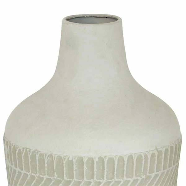 Promo 👍 Grayson Lane Contemporary Style Vase - White Metal - 13-in X 8-in 🎉 3 Promo 👍 Grayson Lane Contemporary Style Vase - White Metal - 13-in X 8-in 🎉 - Image 3