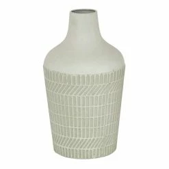 Promo 👍 Grayson Lane Contemporary Style Vase - White Metal - 13-in X 8-in 🎉 9 Promo 👍 Grayson Lane Contemporary Style Vase - White Metal - 13-in X 8-in 🎉 -GRAYSON LANE Sales 2022 330858309 AlternateImage4 l