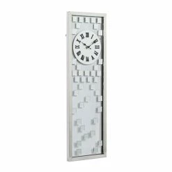 Deals 🔔 Grayson Lane Analog 42-in x 13-in Silver Rectangle Wall Standard Clock ⌛ -GRAYSON LANE Sales 2022 330858326 AlternateImage5 l