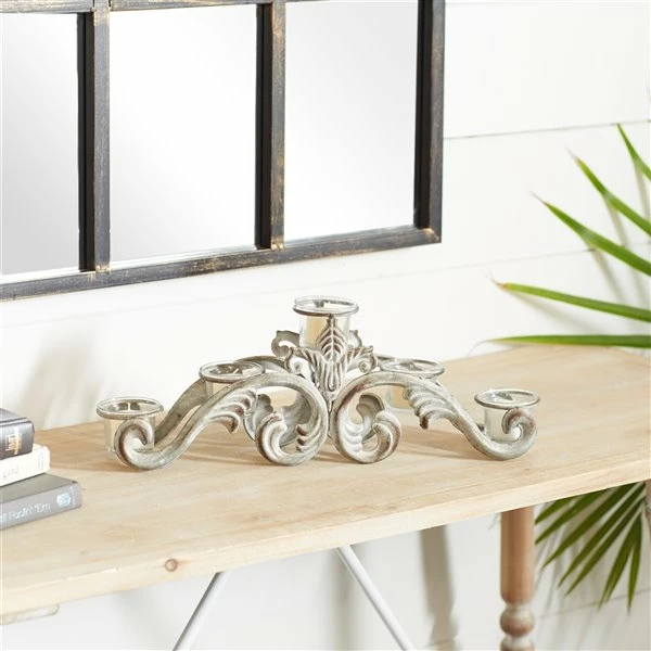 Buy ✨ Grayson Lane 5-Candle Metal Pillar Holder - 6-in x 18-in 😍 2 Buy ✨ Grayson Lane 5-Candle Metal Pillar Holder - 6-in x 18-in 😍 - Image 2