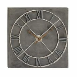 Top 10 🔥 Grayson Lane Analog 36-in x 36-in Grey Square Wall Standard Clock 💯