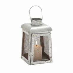 Top 10 π Grayson Lane 1-Candle Metal Lantern Holder (14-in x 7-in x 7-in) β