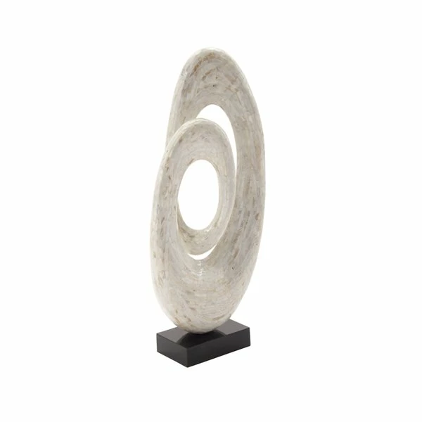 Best Sale ๐ Grayson Lane Sculpture - White Poly Stone Abstract - 30-in X 12-in ๐ฅฐ 4 Best Sale ๐ Grayson Lane Sculpture - White Poly Stone Abstract - 30-in X 12-in ๐ฅฐ - Image 4