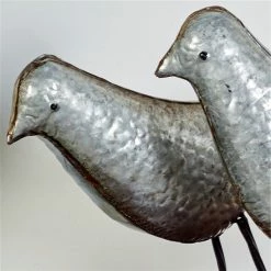 Hot Sale ❤️ Grayson Lane Set of 2 12-in , 13-in - Grey Bird Farmhouse Sculpture - Metal 👍 -GRAYSON LANE Sales 2022 330858354 AlternateImage2 l