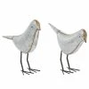Hot Sale ❤️ Grayson Lane Set of 2 12-in , 13-in - Grey Bird Farmhouse Sculpture - Metal 👍