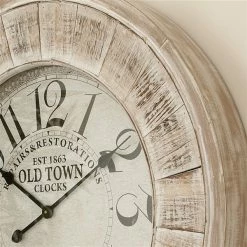 Budget 🤩 Grayson Lane Analog 31-in x 31-in Brown Round Wall Standard Clock 🎉 -GRAYSON LANE Sales 2022 330858358 AlternateImage3 l