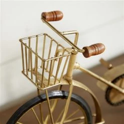 Discount 🛒 Grayson Lane Vintage Bicycle Sculpture - Gold Metal - 11-in X 19-in ✔️ -GRAYSON LANE Sales 2022 330858363 AlternateImage2 l