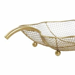 Buy 🔥 Grayson Lane Set of 2 23-in , 19-in Traditional Tray - Gold Metal 🎁 -GRAYSON LANE Sales 2022 330858367 AlternateImage3 l