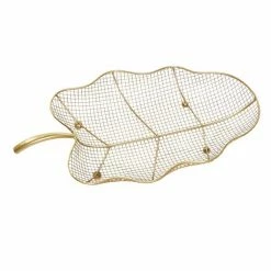 Buy 🔥 Grayson Lane Set of 2 23-in , 19-in Traditional Tray - Gold Metal 🎁 -GRAYSON LANE Sales 2022 330858367 AlternateImage4 l